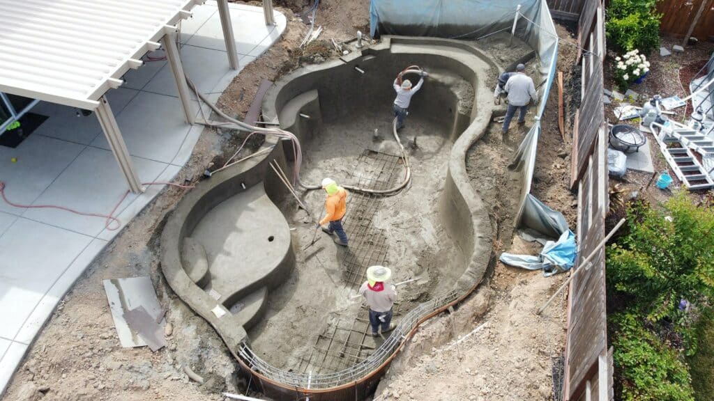 Construction of a pool