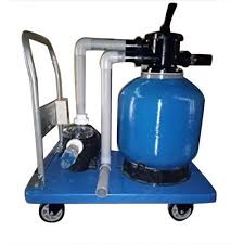Trolly mounted sand filter